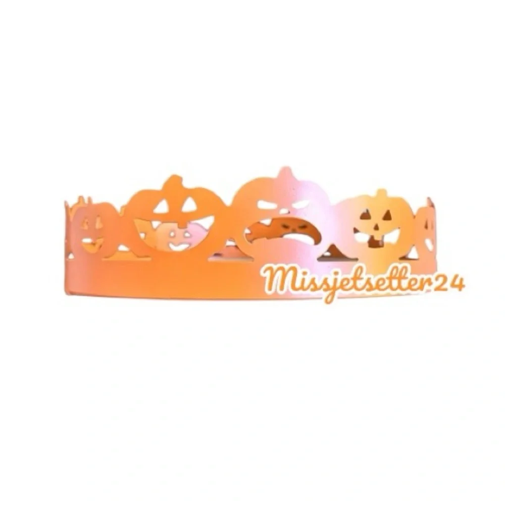 NWT Target Halloween Round Orange Pumpkin Tray